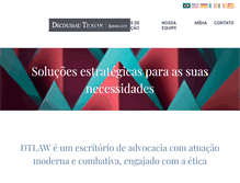 Tablet Screenshot of dtlaw.com.br